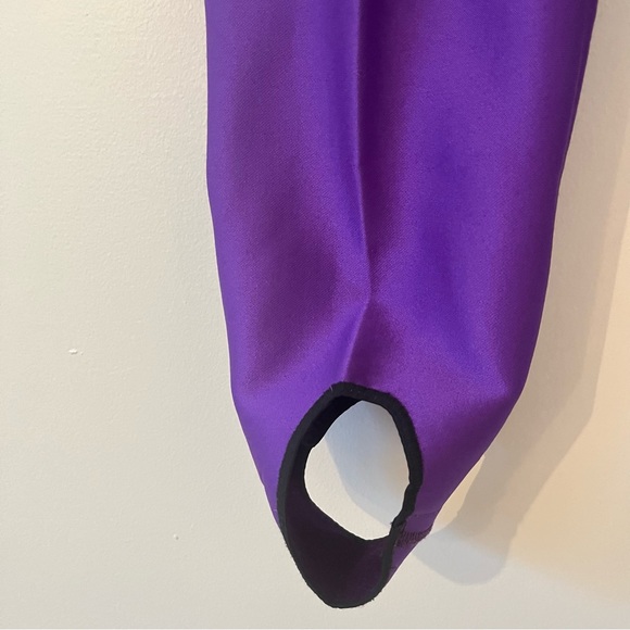 Fera Skiwear Purple Stirrup Ski Pants Wool Nylon Spandex (Bb) - Picture 6 of 16